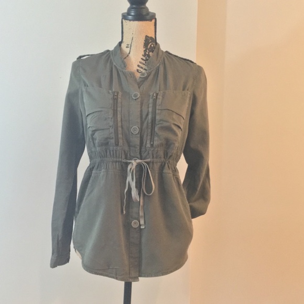 UO: staring at stars green cargo jacket